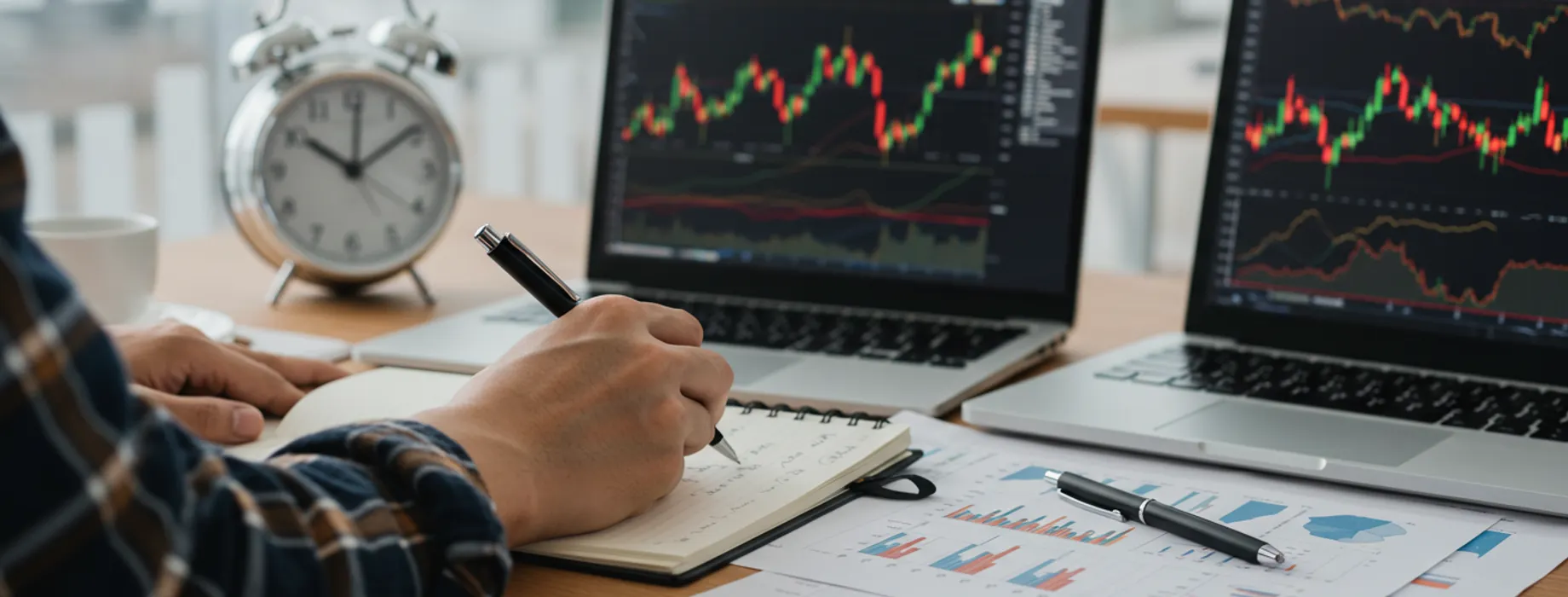 Pocket Option: Data com ações