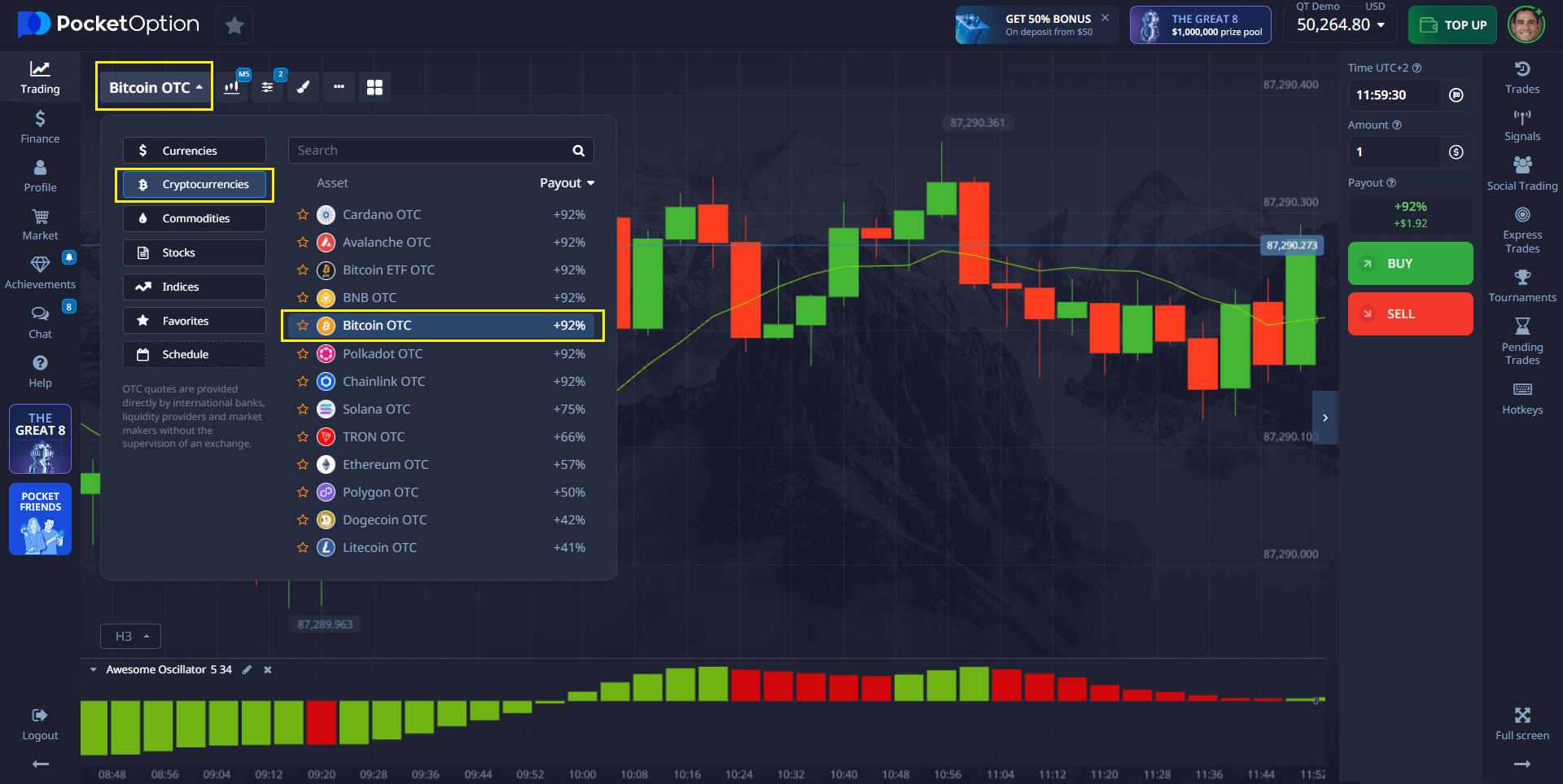 bitcoin trade