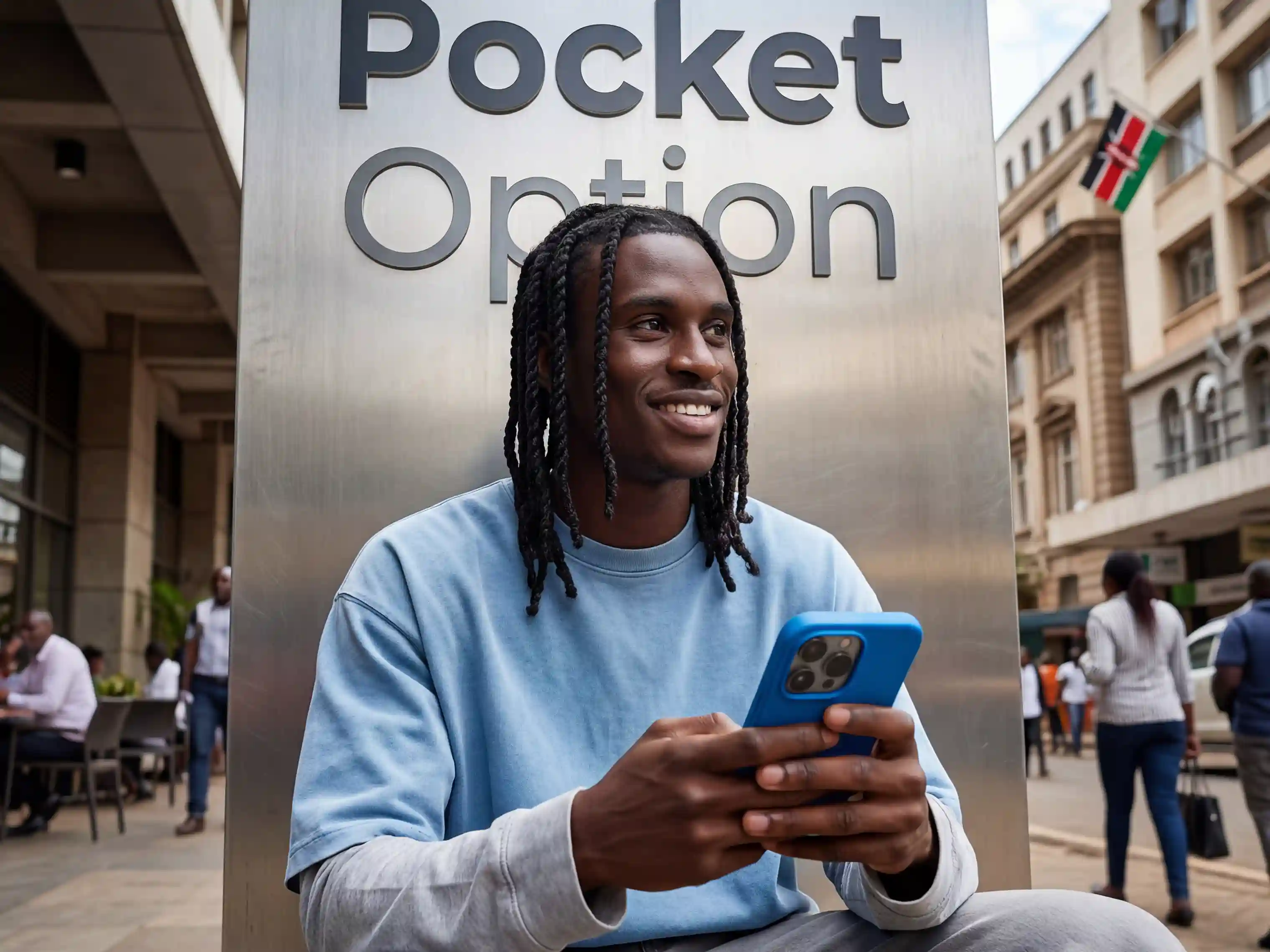 Forex trading in Kenya on a mobile trading app illustration