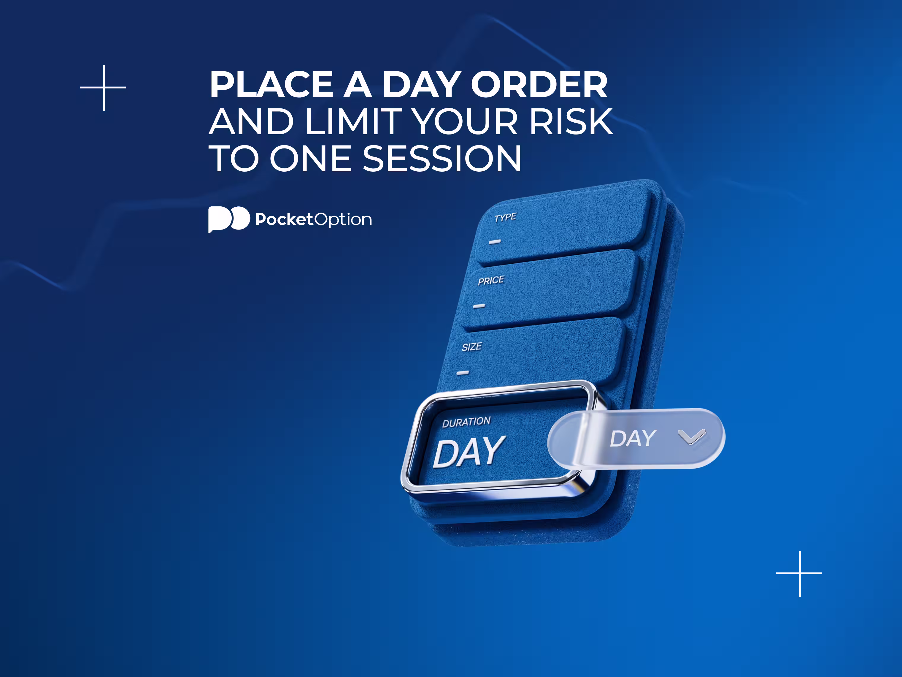 Order ticket showing a limit order for Stock B at $5.50 with Duration set to Day, illustrating the order fields a trader would fill in