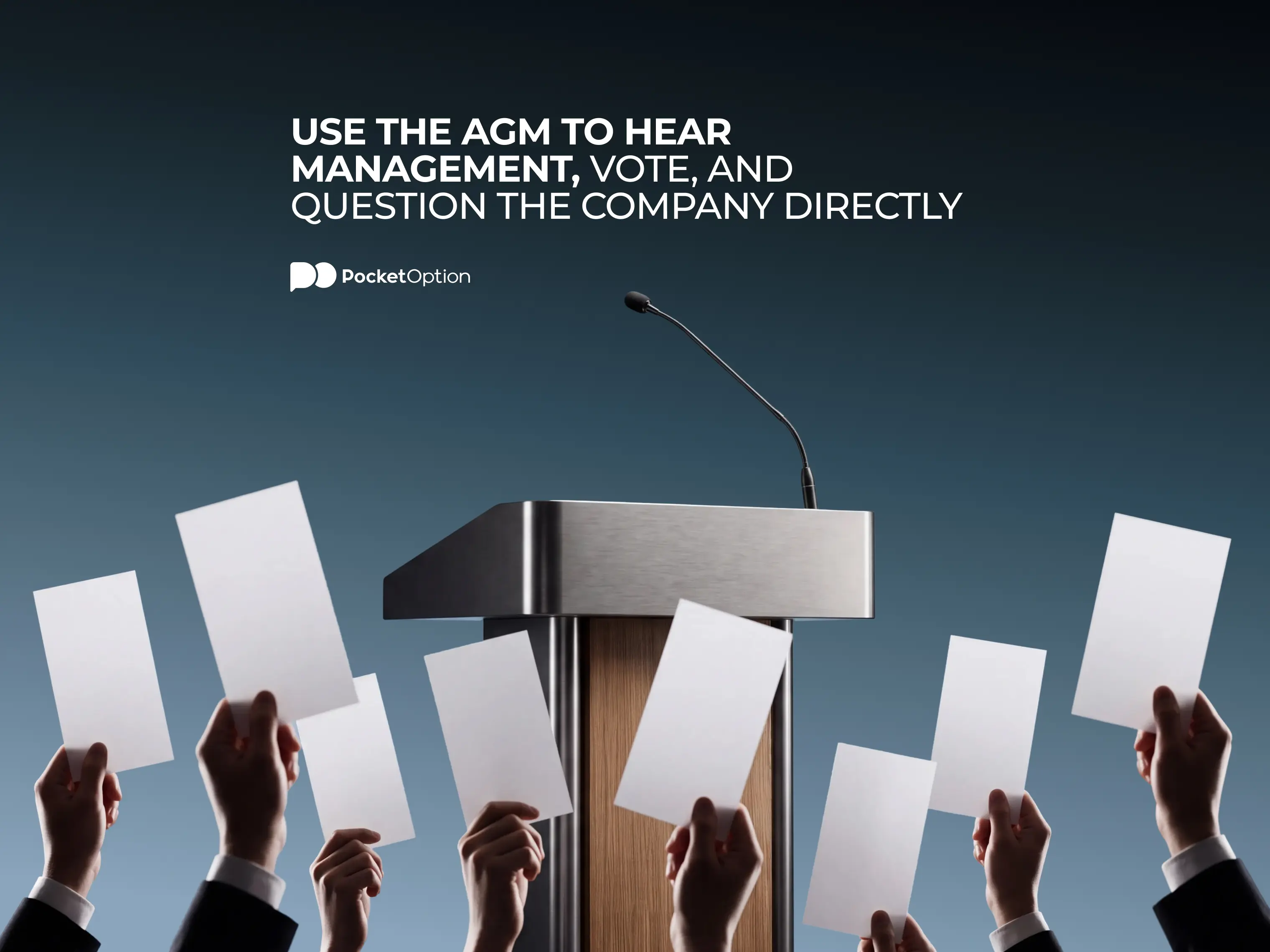 Annual General Meeting where shareholders vote and question management
