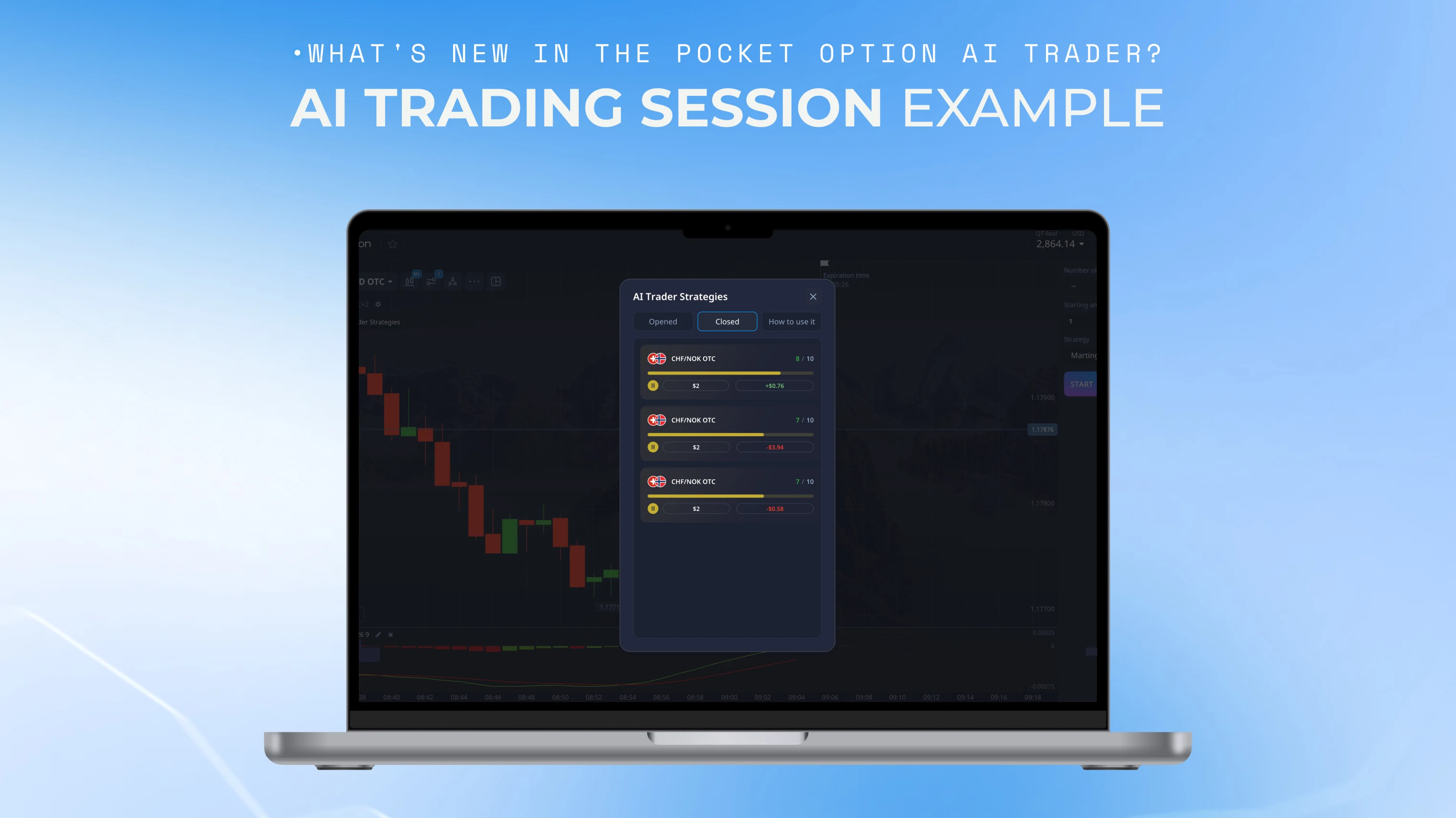 AI Trading session example