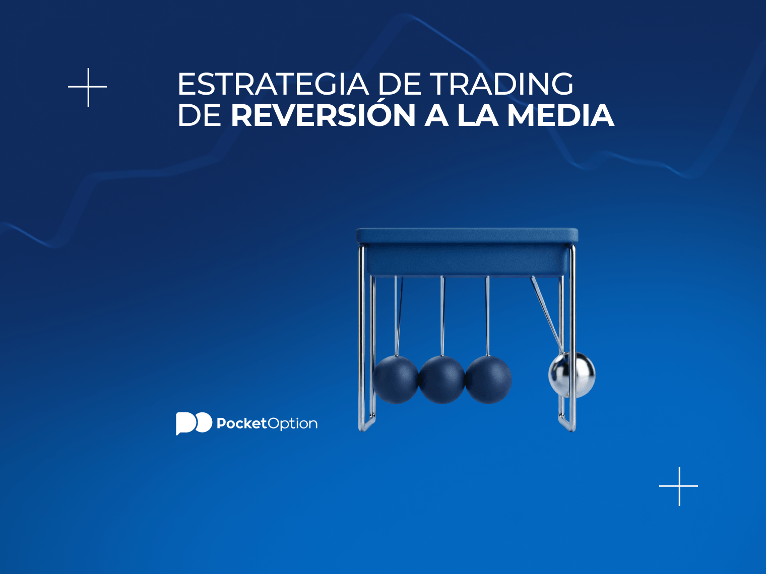 Gráfico de estrategia de trading de reversión a la media con el precio regresando a una media móvil