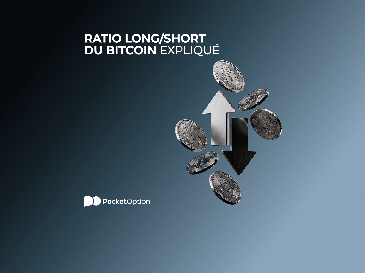 Graphique du ratio long/short du bitcoin montrant la répartition entre positions long et short