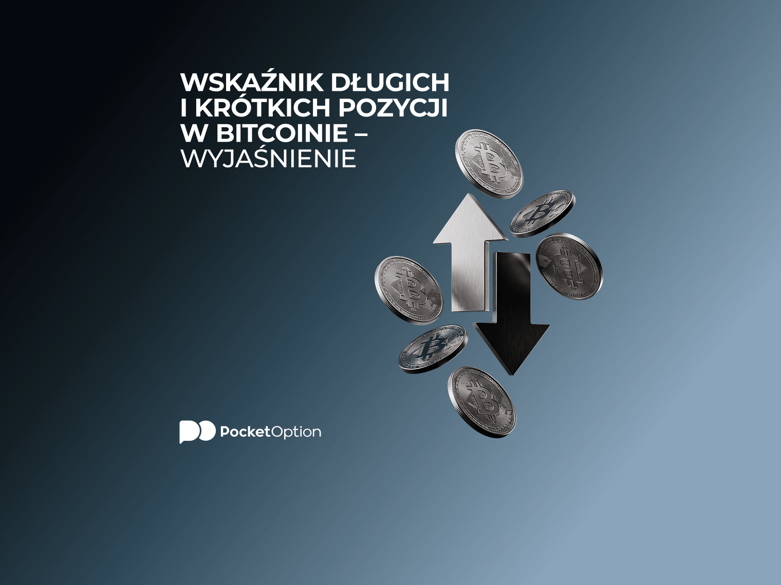 Wykres wskaźnika stosunku pozycji długich do krótkich dla bitcoina przedstawiający rozkład pozycji długich i krótkich