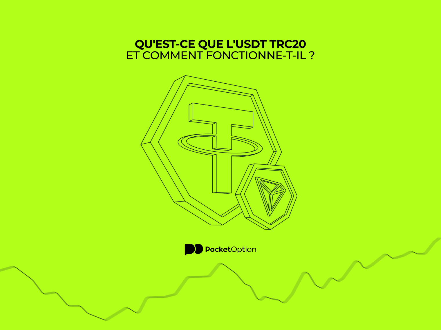 Illustration du token USDT TRC20 sur le réseau TRON