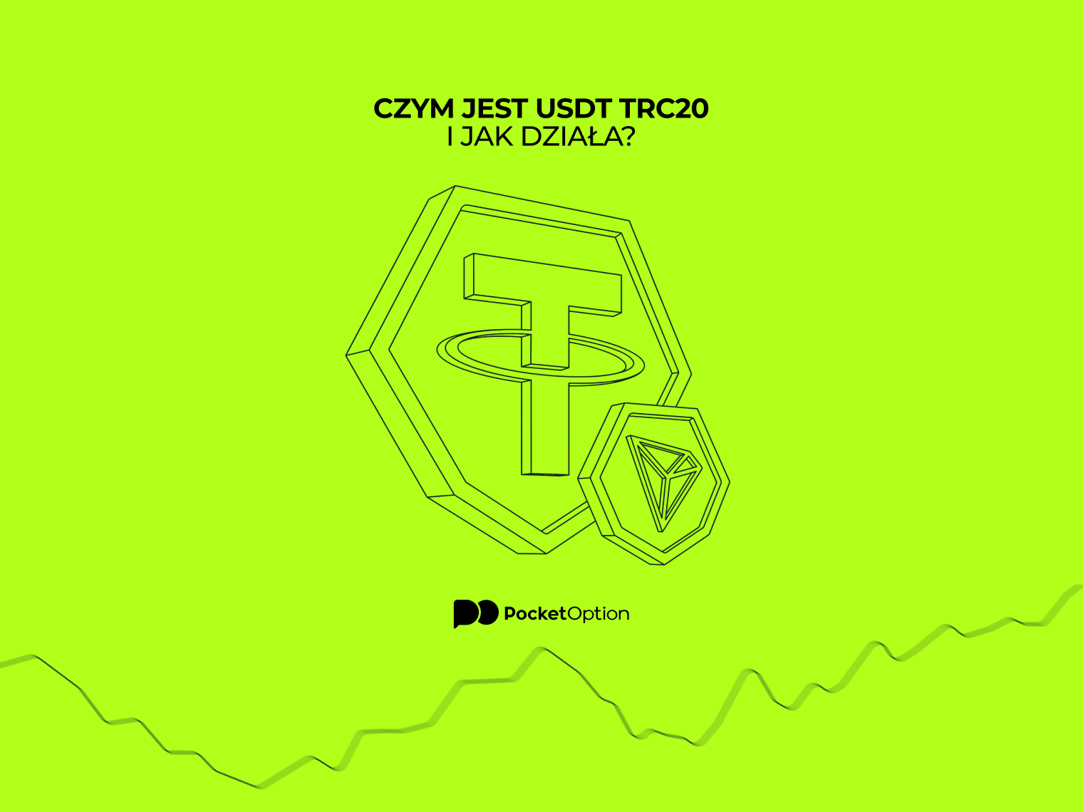 Ilustracja tokena USDT TRC20 w sieci TRON