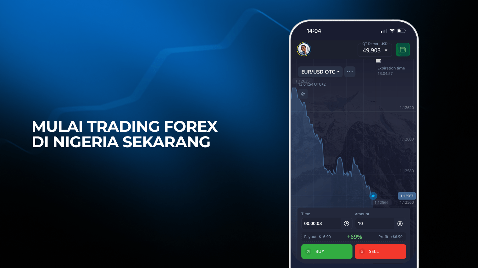 Trading forex di Nigeria menggunakan aplikasi mobile trading