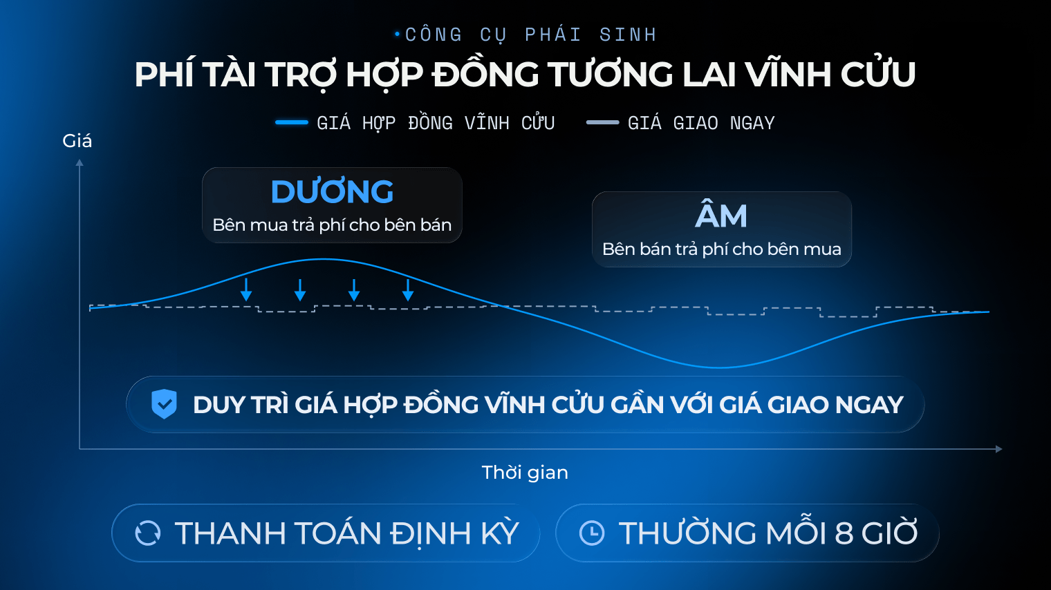 Biểu đồ phó tài trợ hợp đồng tương lai vĩnh cửu