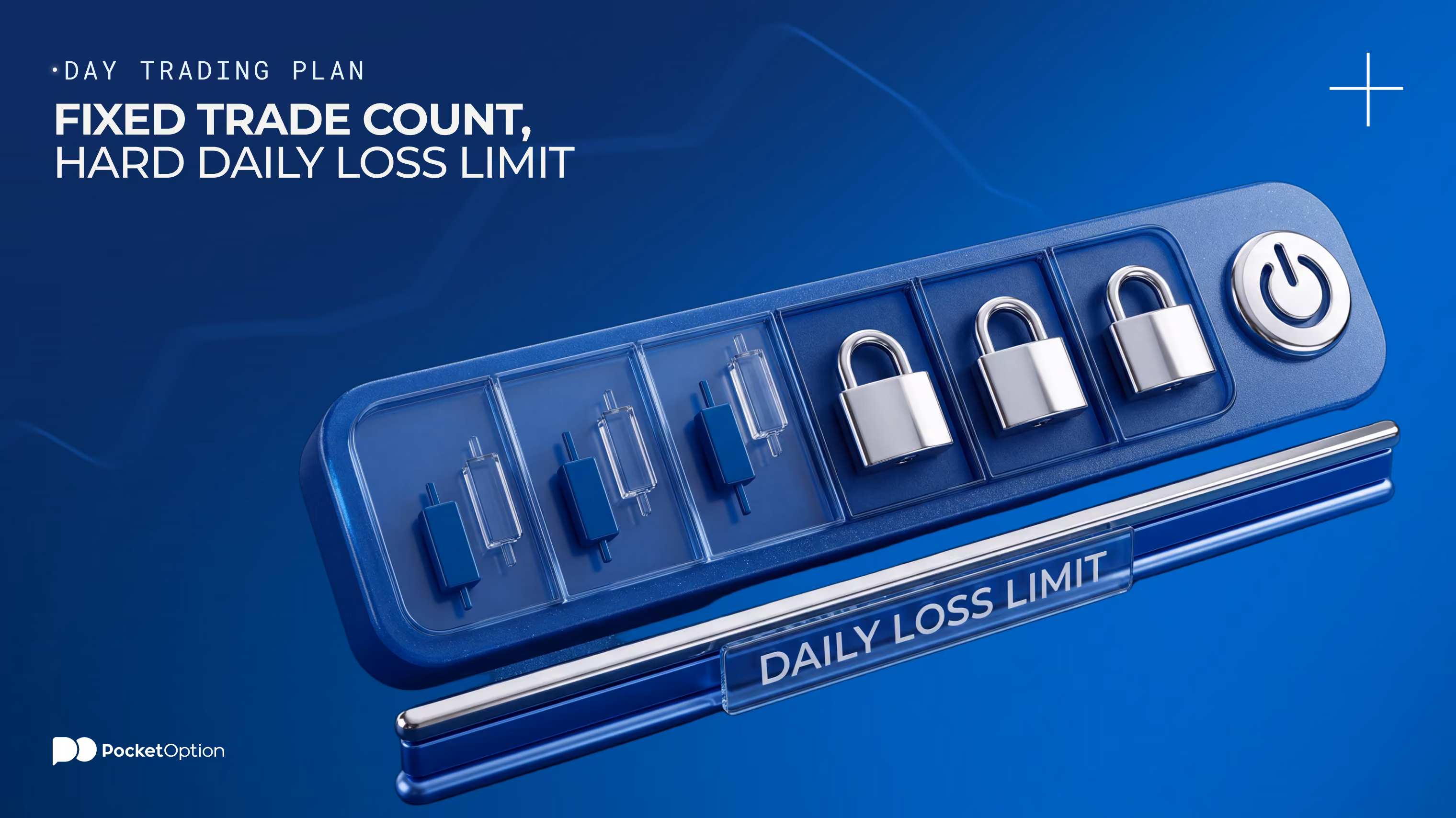 Day trading plan template with daily loss limit and trade count