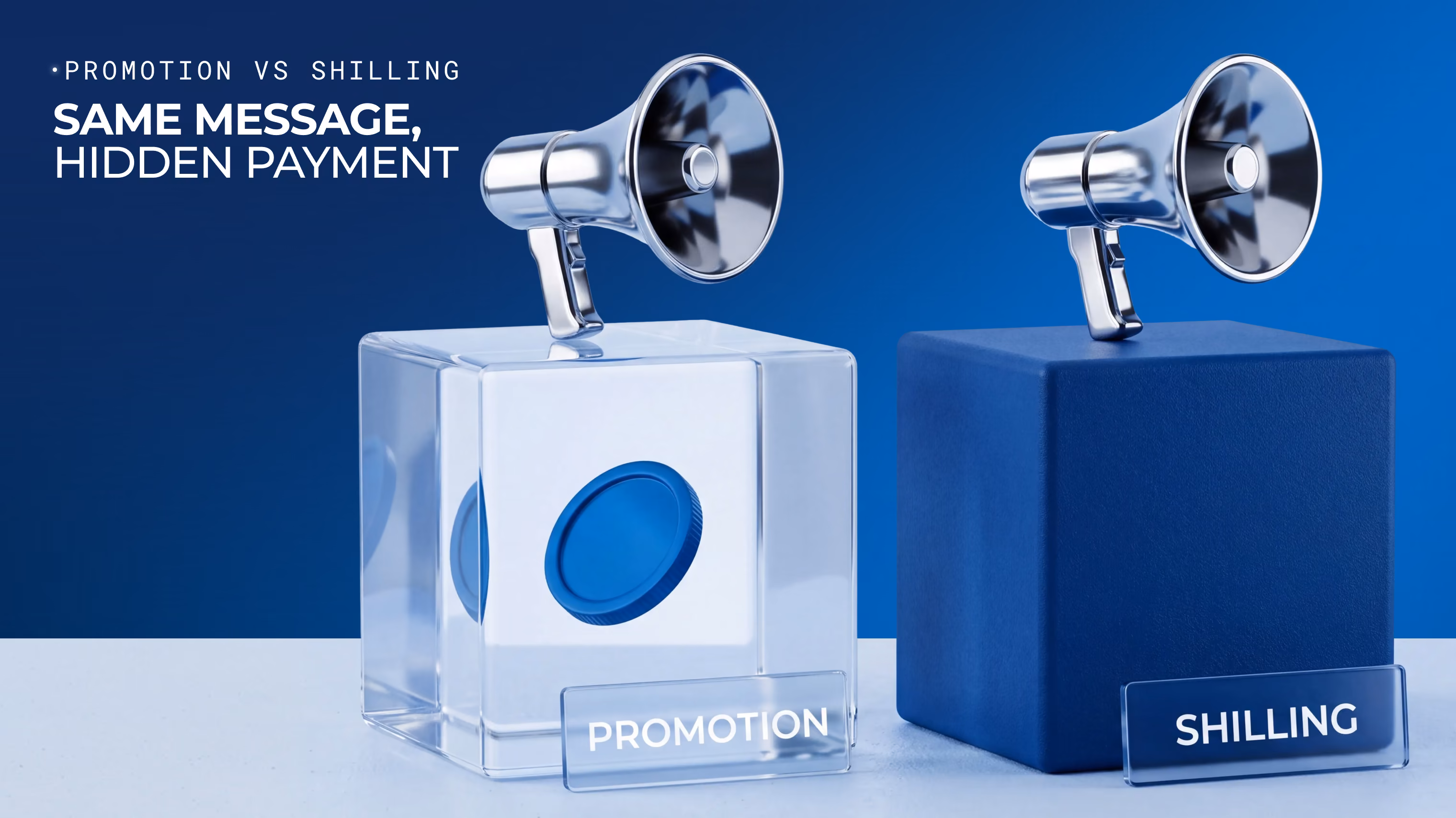 Promotion vs shilling: undisclosed promotion
