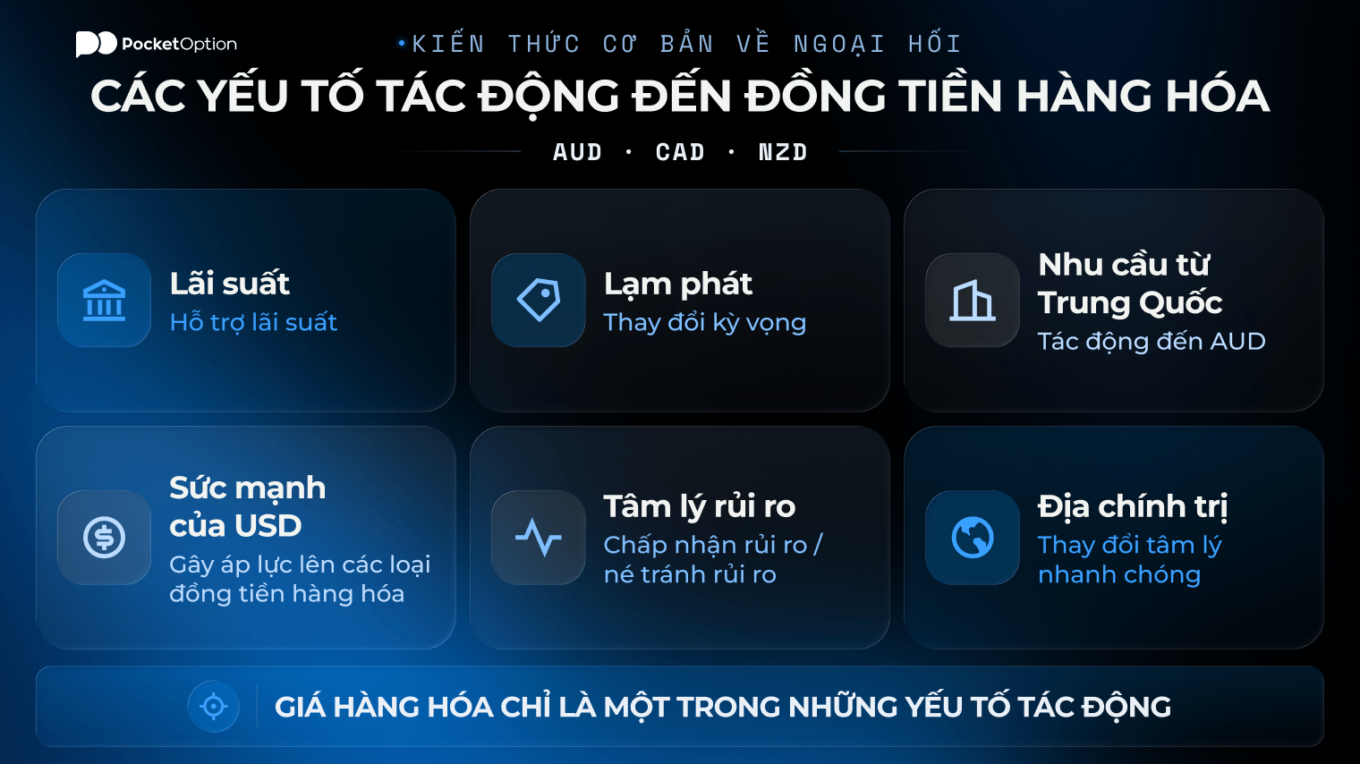 Biểu đồ c&aacute;c yếu tố t&aacute;c động đến đồng tiền h&agrave;ng h&oacute;a