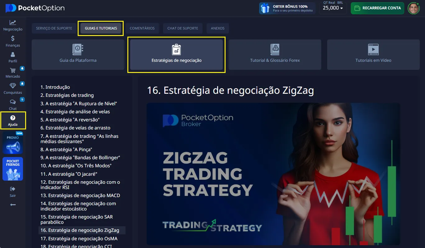 como usar a opção de bolso para iniciantes