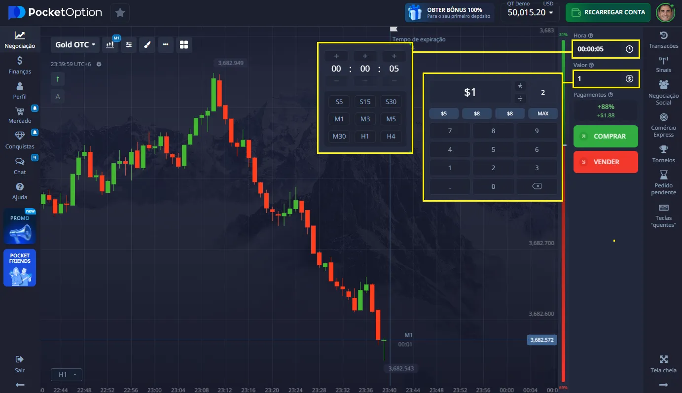 como usar a opção de bolso para iniciantes