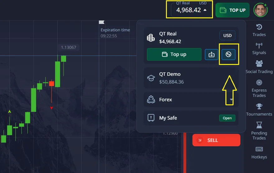 can-i-transfer-money-from-one-pocket-option-account-to-another-